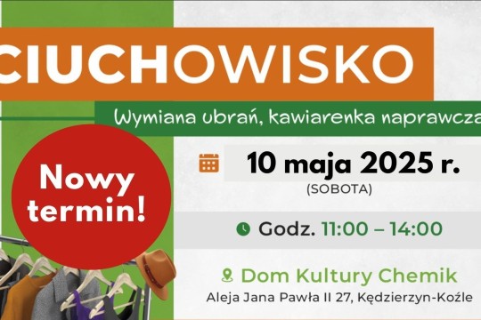 Wymianka ubrań, kawiarenka naprawcza - "Ciuchowisko"