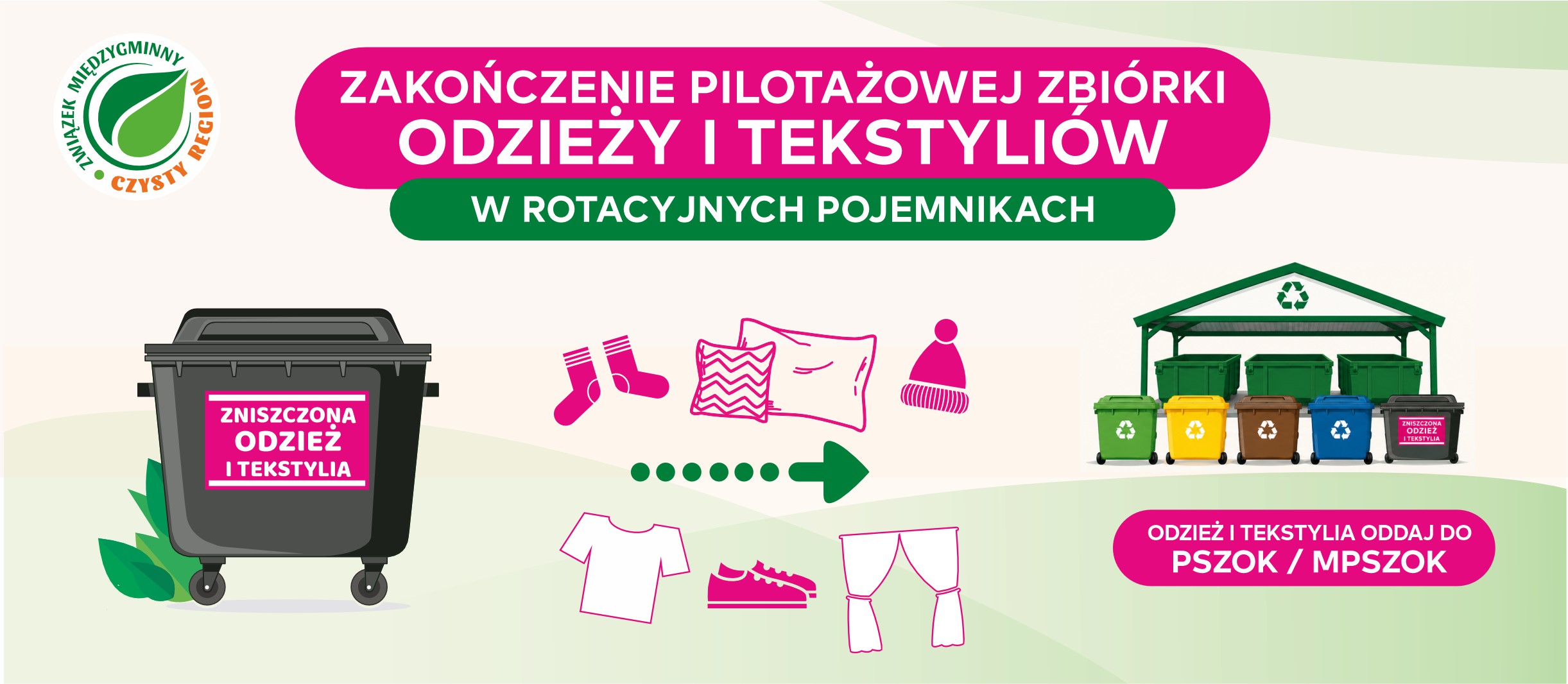 Zakończenie pilotażowej zbiórki odzieży i tekstyliów