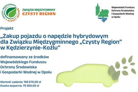 Hybrydowy samochód dla Związku ze wsparciem WFOŚiGW Opole