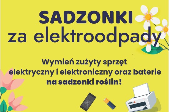 Akcje wymiany elektroodpadów na sadzonki