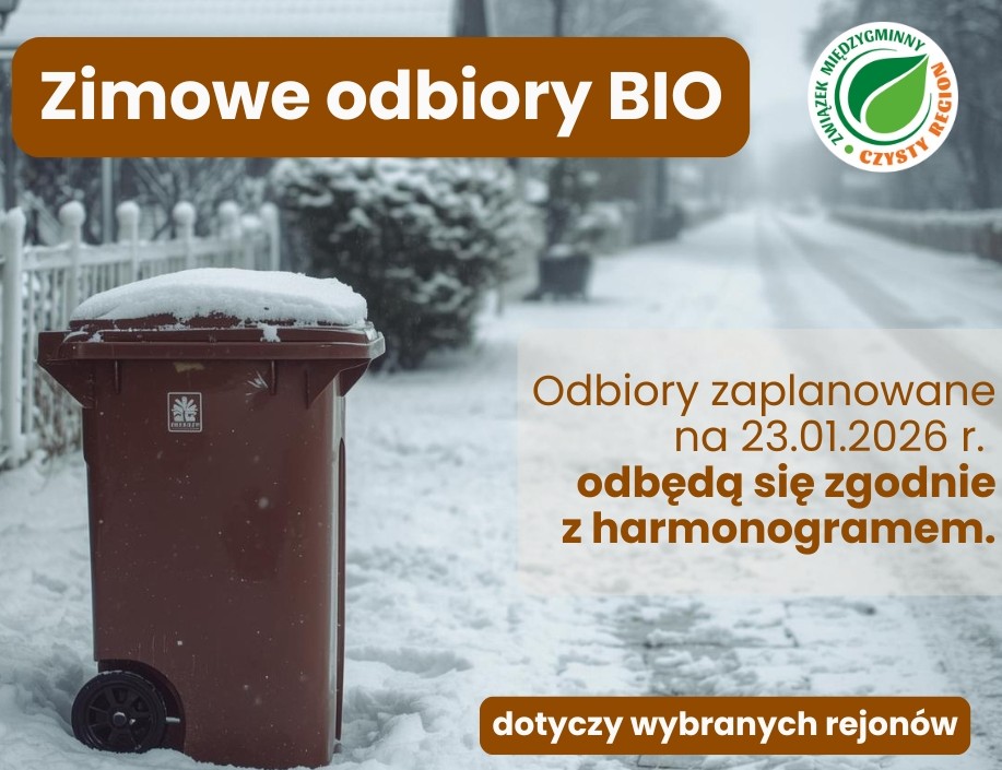 Odbiór bioodpadów w dniu 23.01.2026 r.