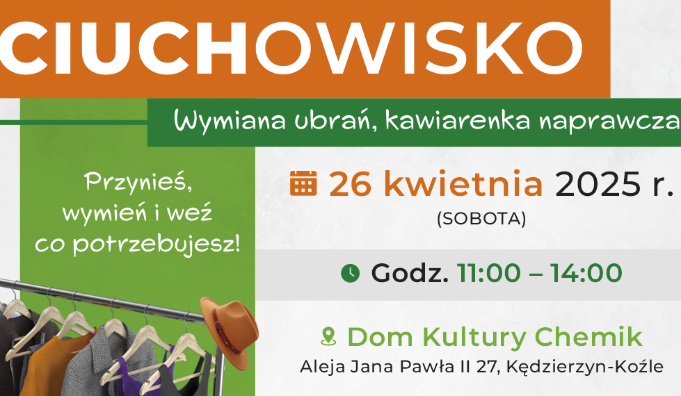 Wymianka ubrań, kawiarenka naprawcza - "Ciuchowisko"