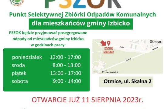 Otwarcie PSZOK w gminie Izbicko