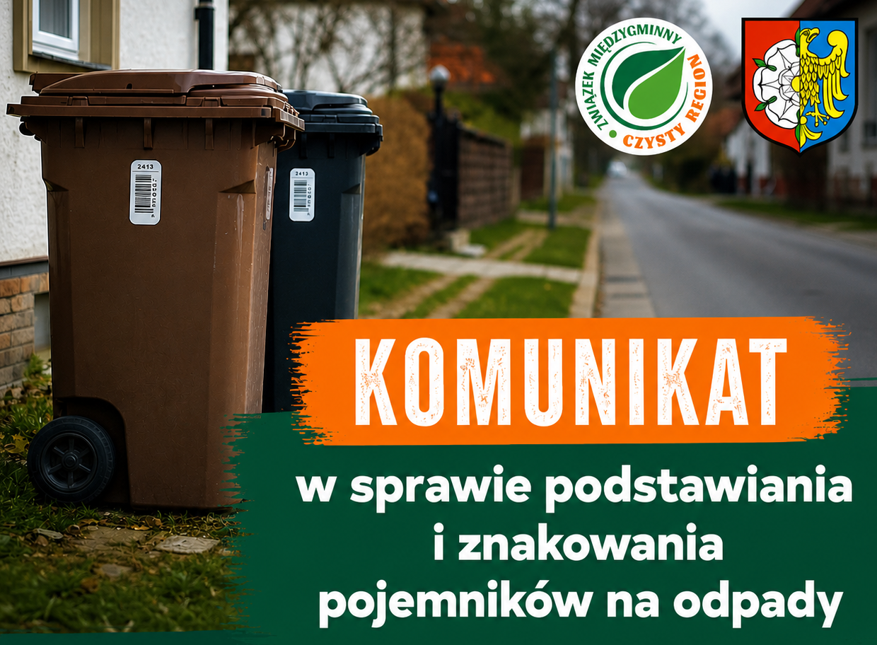 Komunikat w sprawie znakowania pojemników na terenie gminy Dobrodzień