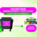 Zakończenie pilotażowej zbiórki odzieży i tekstyliów