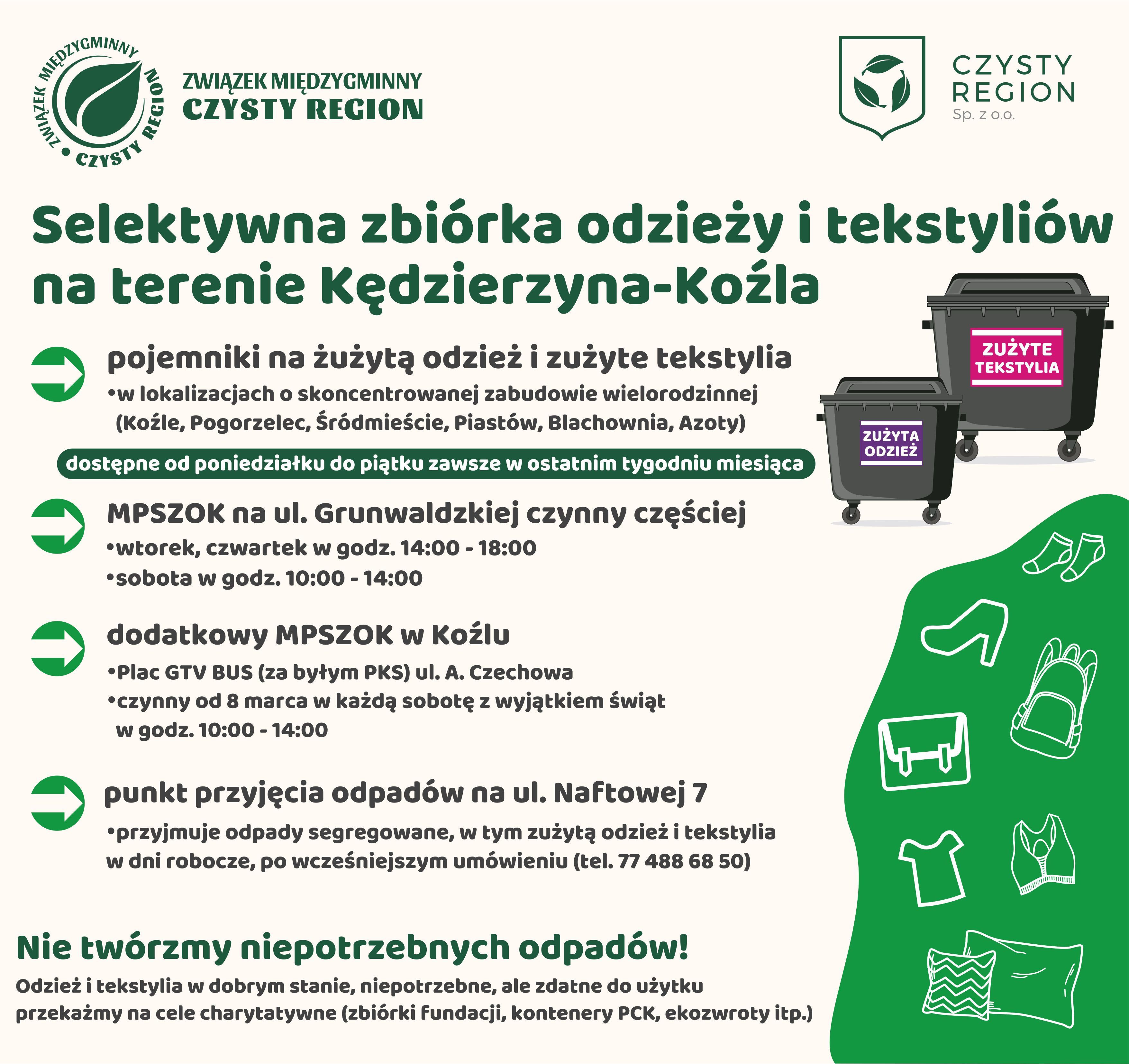 1 Zbiorka odziezy i tekstyliow ogolne info